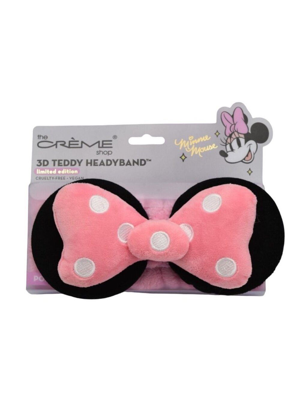 The Creme Shop Disney Minnie Mouse 3D Teddy Headyband Headband Pink